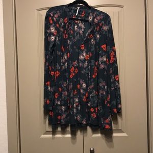 Free People Floral Tunic